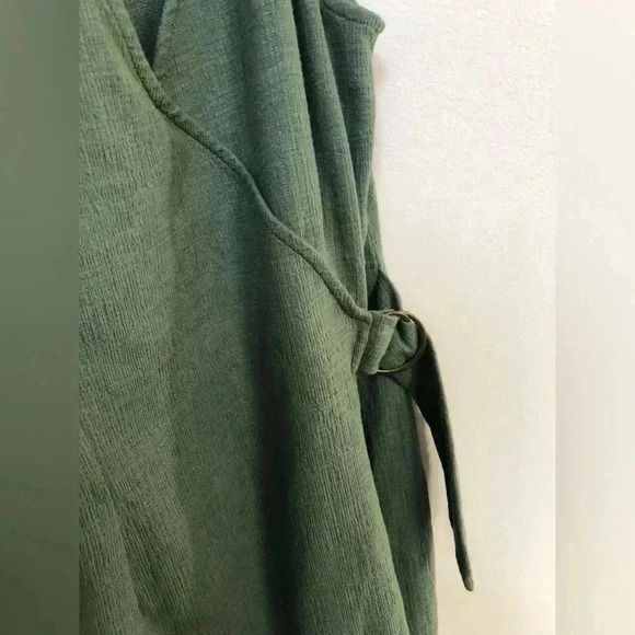 Cynthia Rowley Women’s S Sage Green Sleeveless Wrap V-Neck Dress - VGUC! - Picture 10 of 11